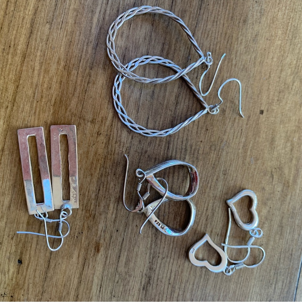 Sterling Silver Earring Lot